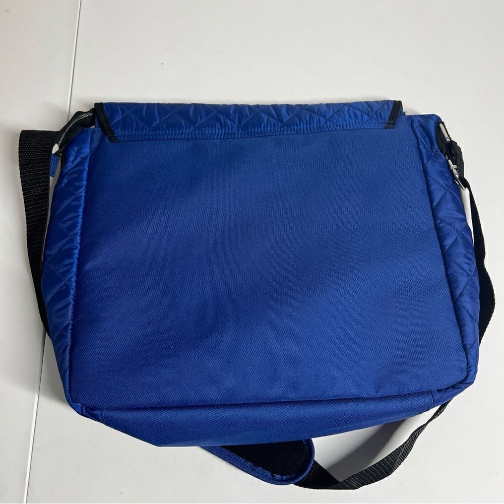Justice Quilted Patch Messenger Bag Blue Initial Y NWOT Blue - Picture 7 of 7